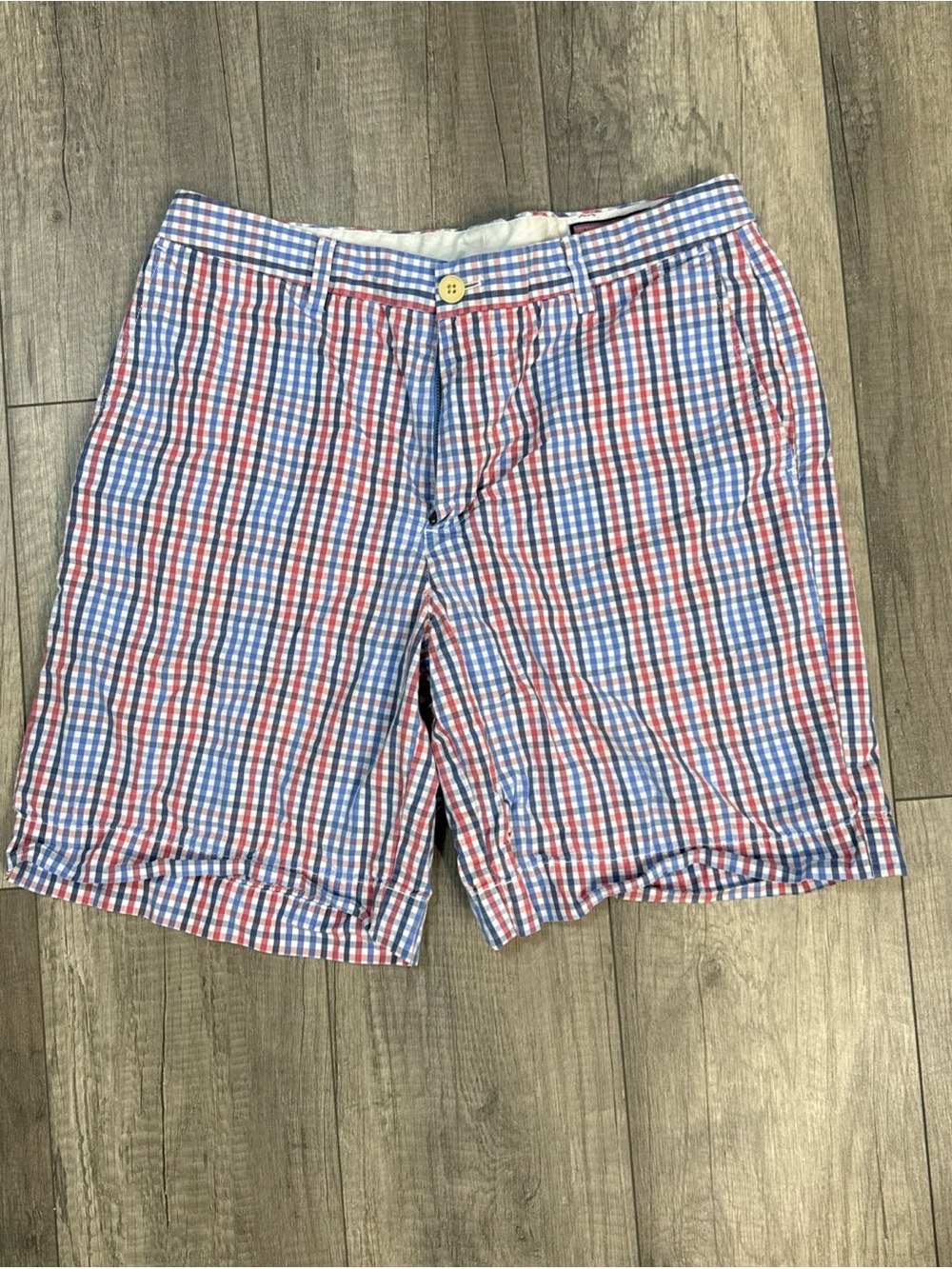 Vineyard Vines Red, Blue & White Gingham Shorts